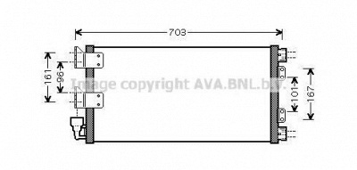 AVA QUALITY COOLING aua5178d -  Конденсатор, кондиционер